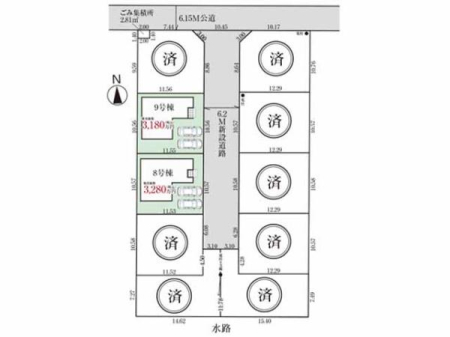 ���} ������6.2m�̓��H���V�݁I�S10���̂�Ƃ����V�����R�~���j�e�B���a�����܂��I
�S��36.4�؈ȏ�̕~�n�Œ���2��I
���ӊ����܂߂Ă��ē��v���܂��I���C�y�ɂ��A��������