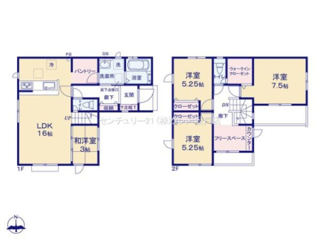 �Ԏ��} �q��ĉƑ��ɂ��s�b�^����4LDK�I
1�K�a���̓L�b�Y�X�y�[�X�₭�났�̋�ԂȂǃ}���`�Ɋ��p�ł��܂��B