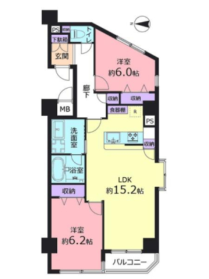 Ԏ} qǂ邲ƒvwł̕炵ɂ߂2LDKI
2ʍ̌ŕʂ̗ǂLDK15.2I쑋z~蒍܂B