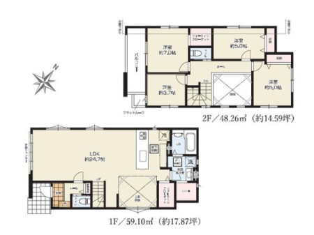 Ԏ} 24.7̃rOɂ͊JIȐ̍\vXB
ƑEFlƂ̉beޑΖʎLb`ݒu邢ԂłB