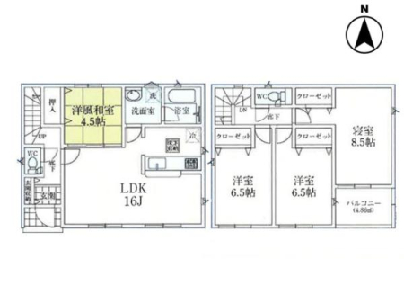 Ԏ} 2K͑S6ȏ̂Ƃmۂ4LDKI
Lb`܂Ŗ邢̓͂rO16ƁAL̂Ƒ̊ԎvłB