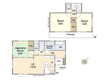 Ԏ} S6ȏ~[t3LDKI
1Ka̓LbYXy[XȂǑlɎg֗ȋԁB
쓌ŗzǍDLDK14.9I