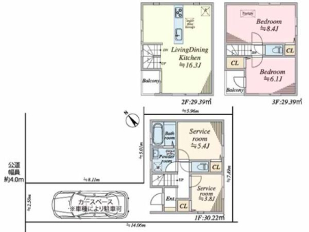 Ԏ} 쐼3KāIzE]ǍDłB
2KLDK16.3͒ʍsl̖ڐCɂȂɂAĂ낰܂B
1KT[rX[͎[Xy[XȂǑړIɊp\B