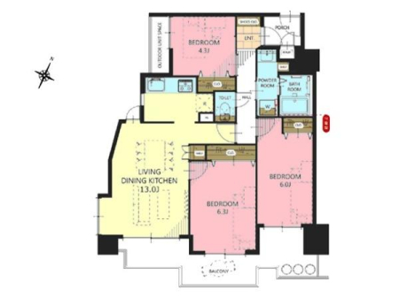 �Ԏ��} �쓌�����ŗz������ǍD��3LDK�I
�V�������X�^�[�g����t�@�~���[�w�ɂ��I�X�X���̊Ԏ��ł��B