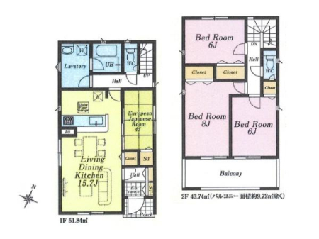 �Ԏ��} �L�b�`���E�o�X�E���ʎ���1�����ɏW�񂵁A�Ǝ������ɔz�����������W���݌v��4LDK�I