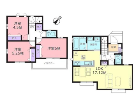 �Ԏ��} 17�����̍L�XLDK�Ǝ��[�͂����͂�3LDK�I
�S�������[�{�������[�Ŋe�Z��Ԃɂ���Ƃ�����āA���D�݂̃��C�A�E�g�������ł��܂��I