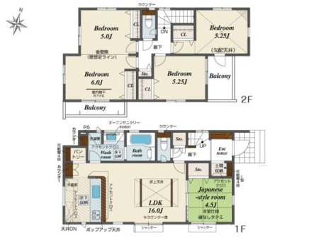 �Ԏ��} ������炵�Ă������Z�܂���4LDK����5LDK�ւƕύX�ł���_��̂���Ԏ��B
��Ƃ�����������p���g���[���[����ʎ��͉��K�ȓ������m�ہB