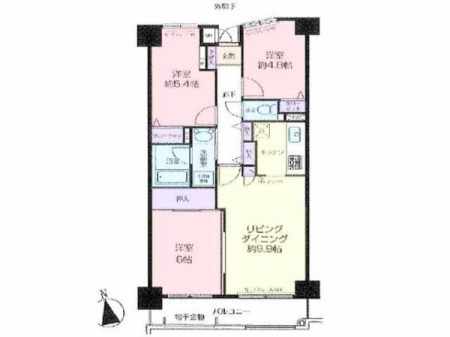 �Ԏ��} �y�������t�H�[���ρI�S���m����3LDK�z
LDK9.9���ɗאڂ����m���ƍ��킹�Ė�15�����̑��ԂƂ��Ă����g�����������܂��B�e�����Ɏ��[�t�I