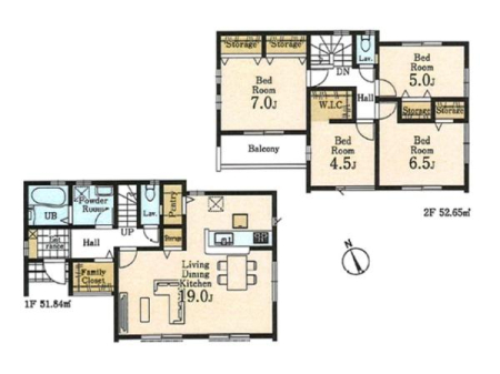 �Ԏ��} �q��ĉƑ��ɂ��s�b�^����4LDK�BWIC�A�p���g���[�A�t�@�~���[�N���[�[�b�g�Ȃǎ��[���[���I