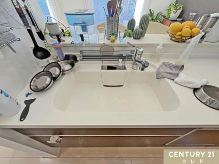 �L�b�`�� �y�L���T�C�Y�Ŏg������̂悢�V���N�z
�傫�ȃV���N�͂�������H��̐􂢕����y�ɍs���܂��B
�傫�Ȃ�����X�g���X�t���[�Ő􂦂�L���V���N�ɖL�x�Ȏ��[��z�����g���₷���d���̃L�b�`���ł��B