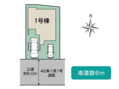 ���} �쑤6�������ɖʂ������邢�Z�܂��B
���ԏ��2�䕪�i��1��r���h�C���K���[�W�A�Ԏ�ɂ��j���v�w�ł��Ԃ��������̕������S�ł��B