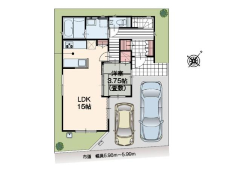 ���} ����������u��t�v�w���o�X10���A�u��ˎԌɑO�v���10���B
���ӂɂ͐����{�݂������֗��ȏZ���I����2�䒓�ԉ\�i�Ԏ�ɂ��j