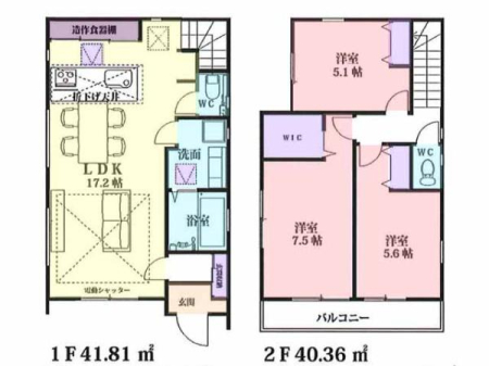 �Ԏ��} �쓌�����ŗz������ǍD��3LDK�I
�Ζʎ��L�b�`���⃊�r���O�K�i�ȂǉƑ��Ƃ̂Ȃ�����؂ɂ����݌v�B
��Q��7.5���ɂ�WIC�t���B