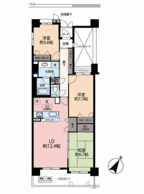 �Ԏ��} �쓌�����ŗz������ǍD��3LDK�B
12.4���̃��r���O�ɂ͑Ζʎ��L�b�`�����̗p�B�Ƒ��Ƃ̃R�~���j�P�[�V���������R�Ƒ�����A���邢��Ԃł��B