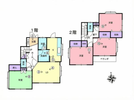 �Ԏ��} ������ŗz������ǍD�I�S����6���ȏ�̂�Ƃ肠��4LDK�B
�G�A�R��2��ȏ㊮���̂��߁A�����������̓�������K�ɂ��߂������������܂��B