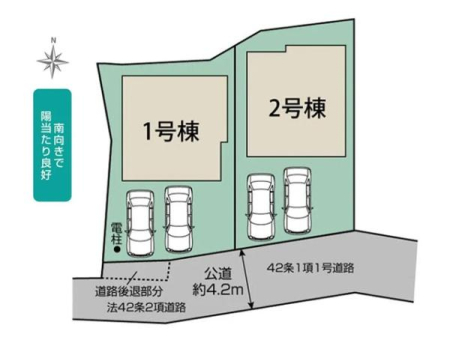 ���} �쓹�H�ɖʂ����A�z����̗ǂ��S2���I
����@�ւ⏤�Ǝ{�݂��ߗׂɏ[�����Ă���A�q��ĉƑ��ɂ��I�X�X���̏Z���ł��B