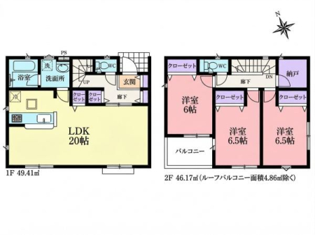 �Ԏ��} �S�����������6������3SLDK�I
�Ζʎ��L�b�`����z����LDK�L�X20���B
���l�Ɏg�p�ł���[�˕t���B