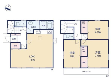 �Ԏ��} ����20�N�i2008�N�j10���z�A�������t�H�[���ς݂œ����シ���ɉ��K�Ȑ������n�߂���3LDK�̂��Z�܂��B
15����LDK�͎q��Đ���ɂ��\���ȍL���ł��B