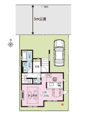 ���} 31�؂̃L���C�Ȑ��`�n�B�J�[�X�y�[�X��1�䕪�m�ہB
���w�Z�⏤�Ǝ{�݂��ߗׂɏ[�����Ă���A�q��ĉƑ��ɂ��I�X�X���̏Z���ł��B