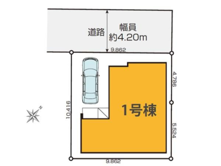 ���} �J�[�X�y�[�X��1�䕪�m�ہB�Ԓʂ�̏��Ȃ����₩�ȑO�ʓ��H�ŁA���Ԃ����ȕ������S
���w�Z�⏤�Ǝ{�݂��ߗׂɏ[�����Ă���A�q��ĉƑ��ɂ��I�X�X���̏Z���ł��B