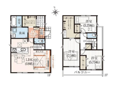 �Ԏ��} ��e�ʂ�WIC��2�����I�L�x�Ȏ��[�ŃX�b�L���Еt��3LDK�̏Z�܂��B�ʂ蔲���ł���V���[�Y�N���[�N�ŋA���̓������X���[�Y�ł��B