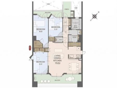 �Ԏ��} �V�K���m�x�[�V�������{��3LDK�I
�쓌�����E5�K�����ɂ��z����E���]�ǍD�B��Q��8����WIC�A���ʎ��ƃL�b�`������Ȃ���p���g���[�t���B