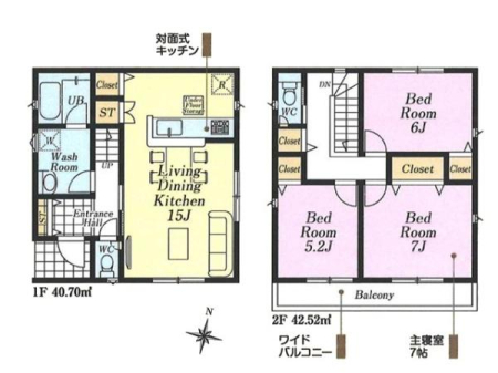 �Ԏ��} �����Ղ�̗z���ɕ�܂��A�������3LDK�B�S����2�ʍ̌��ŗz������ǍD�ł��I