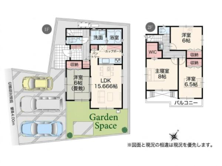 �Ԏ��} �S����6���ȏ�̂�Ƃ肠��4LDK�B��Q��8���ɂ͑�e�ʂ�WIC������A�G�߉Ƌ��ߗނ��X�b�L���Еt���܂��B