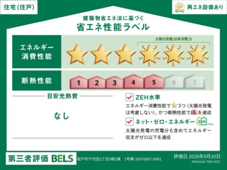  �y�ȃG�l���\���x���z
���̏ȃG�l��Ɋ�Â���O�ҕ]����ZEH�����E�l�b�g�[���G�l���M�[��B���B
�f�M���\5�A���z�����d���ڂ̍����\�Z��ŁA�����̌��M��S���y���ł�����S�̈�@�ł��B