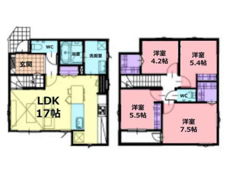  【ゆとりの4LDK】
2階は4部屋あり、お子様の成長に合わせてお部屋を作ったり、趣味や仕事のお部屋としても活用できます。
お問い合せはセンチュリー21クレドまでお気軽にどうぞ