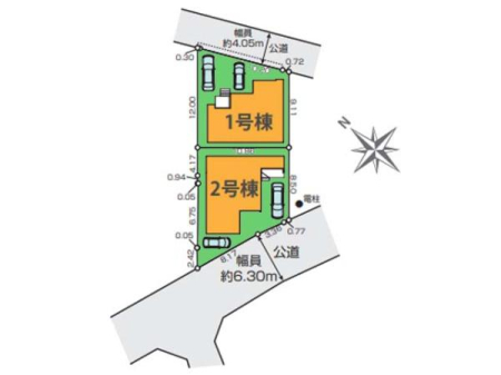 区画図 「的場」駅から徒歩11分！東武東上線・JR川越線の2沿線が利用可能です！
カースペースには駐車2台が可能のゆとり。お車でも電車でも通勤やお出かけを楽しむことができます！